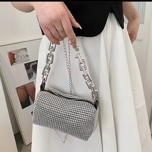 Silver Chain Women Bag